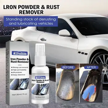 Спрей за премахване на желязо на прах и ръжда MetalPaint Cleaner Авто железен прах за отстраняване на ръжда, Почистване на автомобила за Обслужване на емайла V0R4