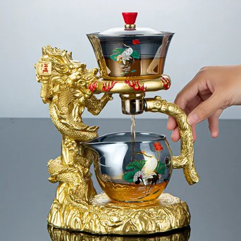 Устройство за приготвяне на чай Автоматично Чай Разделение на вода За чай Магнитен Засмукване Кана Чай Кунг-фу Подаръчен комплект