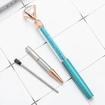 Химикалка писалка Изискани Подвижни канцеларски материали Зашеметяващ Химикалка химикалка с кристали Ученически пособия