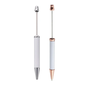 Химикалка химикалка с мъниста за топлопреминаване, писалка за писане, Двете копчета, заготовки за училище канцеларски материали САМ, 69HA