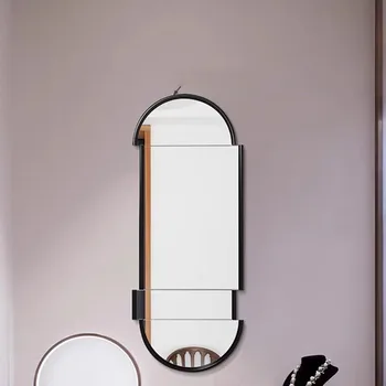 Эстетичные Огледала в скандинавската основа, Реколта стена, Голяма Начална conditioning, Bathroom, Бижута, грим, Полилей, боядисани стени GY50DM