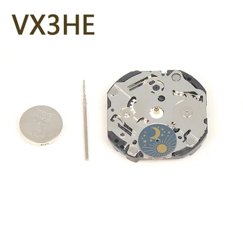 Японски кварцов механизъм Seiko VX3H пет стрелецът 3.9 секунди, с малък ход на Движение VX3HE ремонт на часовници подмяна на механизъм